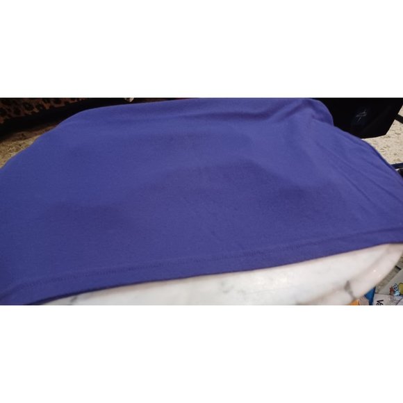 Basic Editions Womens Tank Top XL Purple Decorated Neckline - Picture 3 of 4